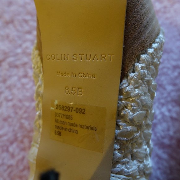 Colin Stuart White Lace Heel, Size 6.5 B - Picture 7 of 8